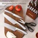 Astercook 15-Piece Premium Knife Set with Block