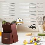Astercook 15-Piece Premium Knife Set with Block