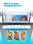 BLACK+DECKER 18 Cu. Ft. French Door Refrigerator