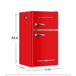Frigidaire Retro Mini Fridge Freezer Combo - Red