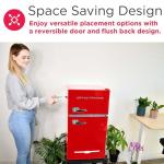Frigidaire Retro Mini Fridge Freezer Combo - Red