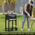 Master Cook Charcoal Grill with Side Tables, 17
