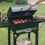 Master Cook Charcoal Grill with Side Tables, 17