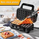 Metine 3-in-1 Waffle Maker & Sandwich Press