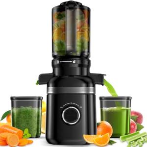 GlowWise Cold Press Juicer with Extra Wide Feed