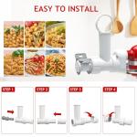 Pasta Maker Attachment for Kitchenaid Mixer, 6 Shapes