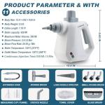 Portable Handheld Steam Cleaner with 11 Attachments