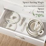 Bazova 22-Piece Non-Stick Ceramic Cookware Set