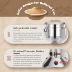 Moongiantgo 300g Electric Grain Mill Grinder