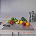 YIYUHAR Large Stainless Steel Cutting Board 15.7"x11.8