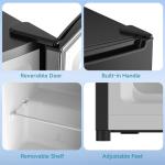 BANGSON Compact 2.1 Cu.ft Mini Freezer, Black