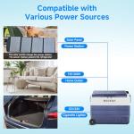 BODEGA 12V Portable Dual Zone Car Fridge