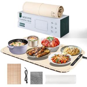 Electric Food Warming Mat with Adjustable Temperatures
