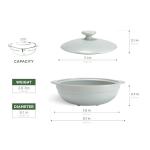 1-Qt Porcelain Dutch Oven with Lid