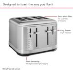 KitchenAid Brushed Stainless Steel 4-Slice Toaster