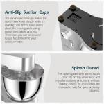 COOKLEE 9.5 Qt Electric Stand Mixer - Silver