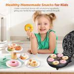 KEINVE Mini Donut Waffle Maker for Home Baking