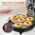 KEINVE Mini Donut Waffle Maker for Home Baking