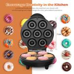 KEINVE Mini Donut Waffle Maker for Home Baking