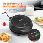 KEINVE Mini Donut Waffle Maker for Home Baking