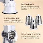 Hand Crank Rotary Cheese Grater and Slicer