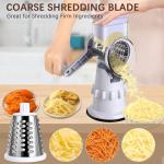 Hand Crank Rotary Cheese Grater and Slicer