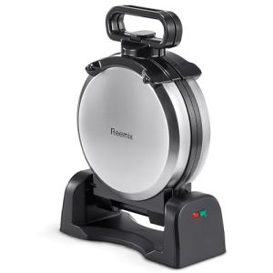 Classic Round Waffle Maker with Nonstick Plates