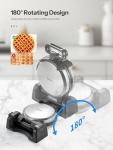 Classic Round Waffle Maker with Nonstick Plates