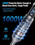 1000W Handheld Immersion Blender with 25 Speeds