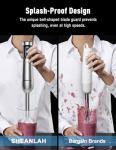 1000W Handheld Immersion Blender with 25 Speeds