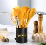 11-Piece Heat Resistant Silicone Cooking Utensils Set