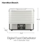 Hamilton Beach Digital Food Dehydrator with 5 Trays
