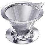 Laiyeoy Stainless Steel Pour Over Coffee Dripper