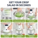 3-in-1 Salad Spinner and Food Chopper Set