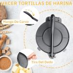 8-Inch Aluminum Tortilla Press with Warmer Pouch