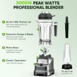 Cozzi 2000W Professional Blender with To-Go Cup