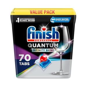 Finish Quantum Infinity Shine Dishwasher Pods, 70 Count