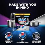 Finish Quantum Infinity Shine Dishwasher Pods, 70 Count
