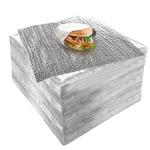 Aluminum Foil Sandwich Wrap Sheets - 100 Pack