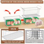 ANJUBAN Stackable Freezer Organizer Bins - 4 Pack