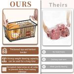 ANJUBAN Stackable Freezer Organizer Bins - 4 Pack