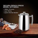 Secura 50-Ounce Stainless Steel French Press Coffee Maker