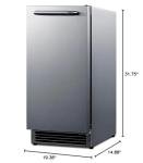 Summit 15" Built-in Ice Maker - 25lb Capacity
