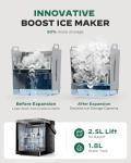 Silonn Boost Countertop Ice Maker with Self-Cleaning