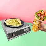 16" Non-Stick Electric Crepe Maker with Temperature Control