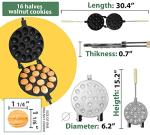 Non-Stick Walnut Cookie Mold Maker - Oreshki