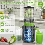 Cold Press Juicer with Large Feed Chute