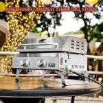 ONLYFIRE 2-Burner Portable Gas Griddle with Lid