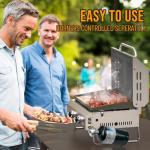 ONLYFIRE 2-Burner Portable Gas Griddle with Lid