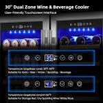 ORYMUSE 30-Inch Dual Zone Wine and Beverage Cooler